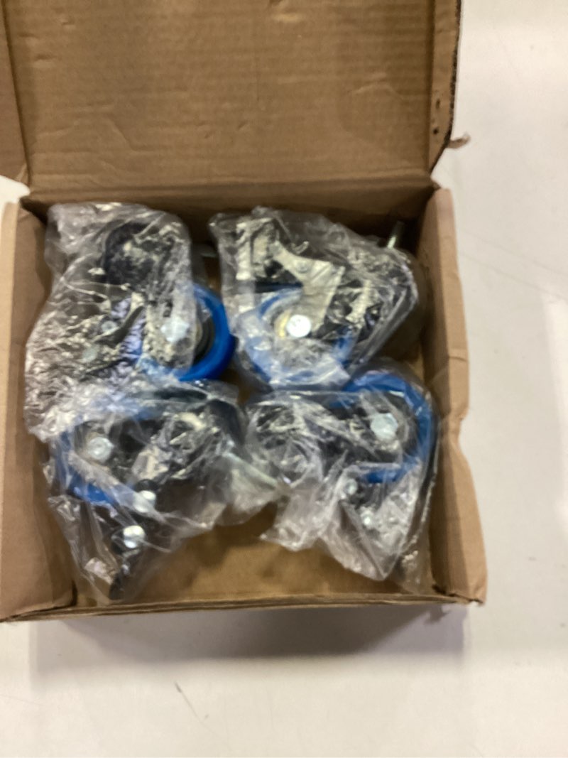 Condition photo showing Good Condition for Stem Caster Wheels 2 inch Heavy Duty, Swivel Threaded Stem Mount Casters Set of 4 with American Size UNC 1/4"-20 x 1 2 INCH 1/4"-20x1"