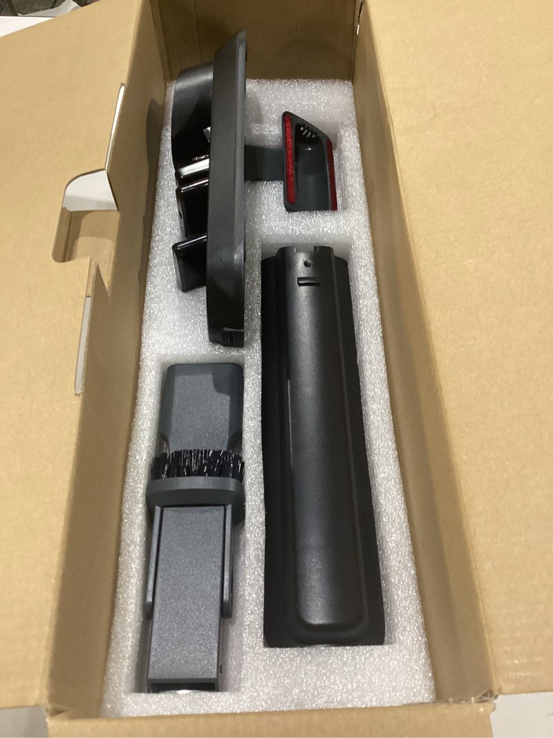 Condition photo showing New/Like New for handheld vacuum cordless, lightweight 1.4lb with powerful suction, charging dock, single touch empty and detachable dust cup, portable mini car vac for home office and pet hair (premium grey)