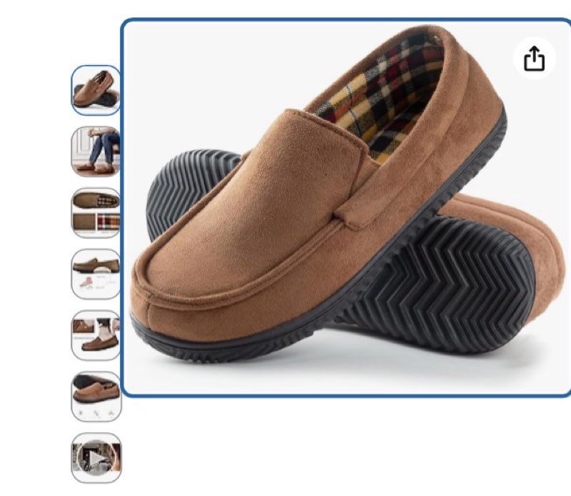 Zise (11) RockDove Men's Alexander Flannel Lined Loafer Slipper