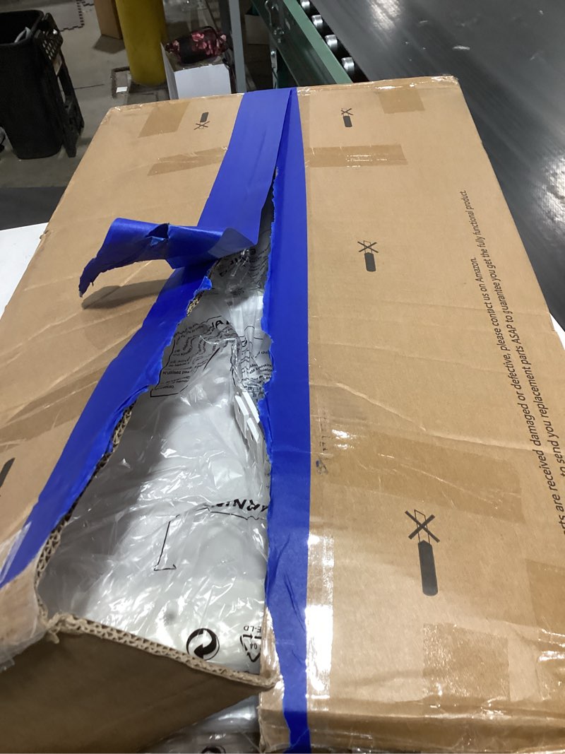 Condition photo showing Good Condition for White Makeup Vanity Desk with Mirror and Lights, Vanity Set with Chair, Make Up Dresser Table with Drawers and Power Outlet for Girls Bedroom Small Space White 31"