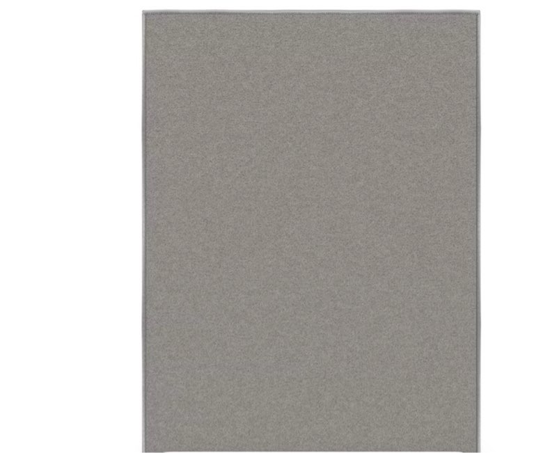 ottohome collection non-slip rubberback modern solid 2x3 indoor entryway mat, 2 ft. 3 in. x 3 ft., gray