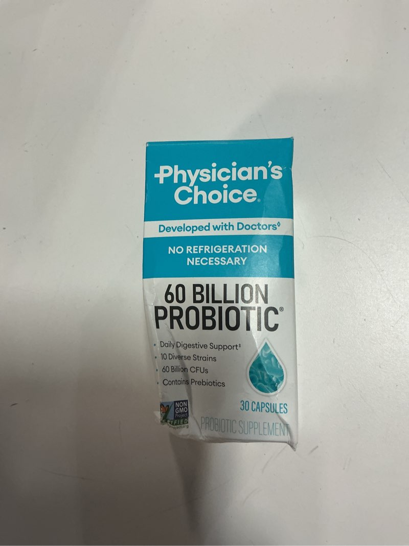 Condition photo showing New/Like New for Physician's Choice Probiotics 60 Billion CFU - 10 Strains + Organic Prebiotics - Immune, Digestive & Gut Health - Supports Occasional Constipation, Diarrhea, Gas & Bloating - for Women & Men - 30ct