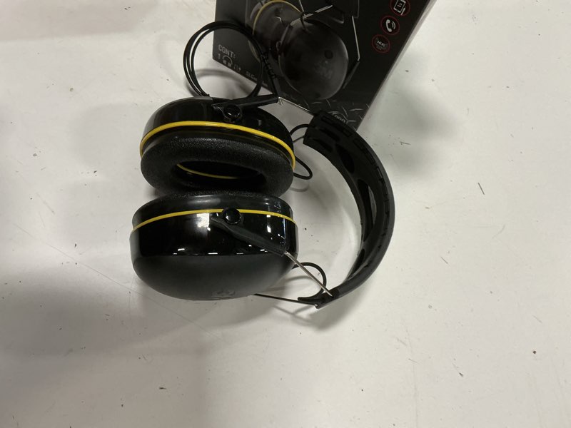 Condition photo showing As Is for 3M - WorkTunes Connect Wireless Hearing Protector with Bluetooth Technology - Black/Yellow