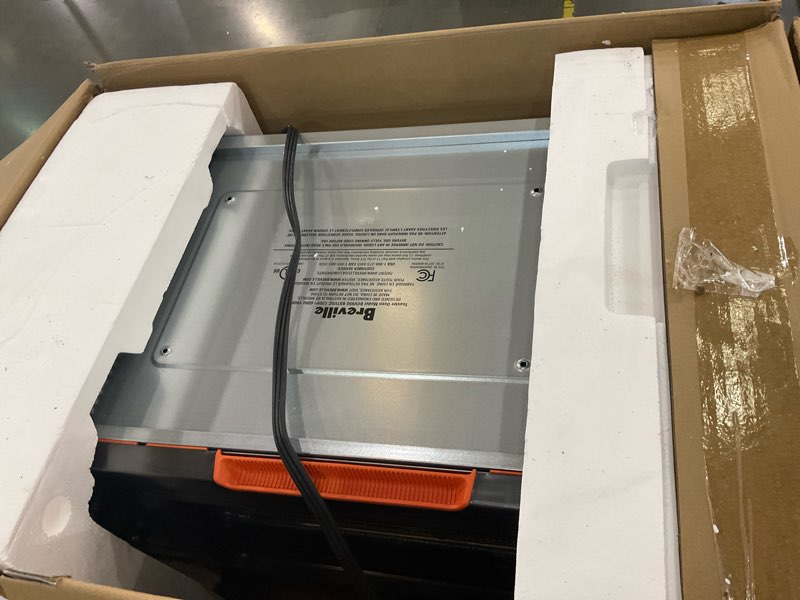 Condition photo showing New/Like New for Breville BOV950BST Joule Smart Countertop Oven Air Fryer Pro, Black Stainless Steel Black Stainless Steel One Size