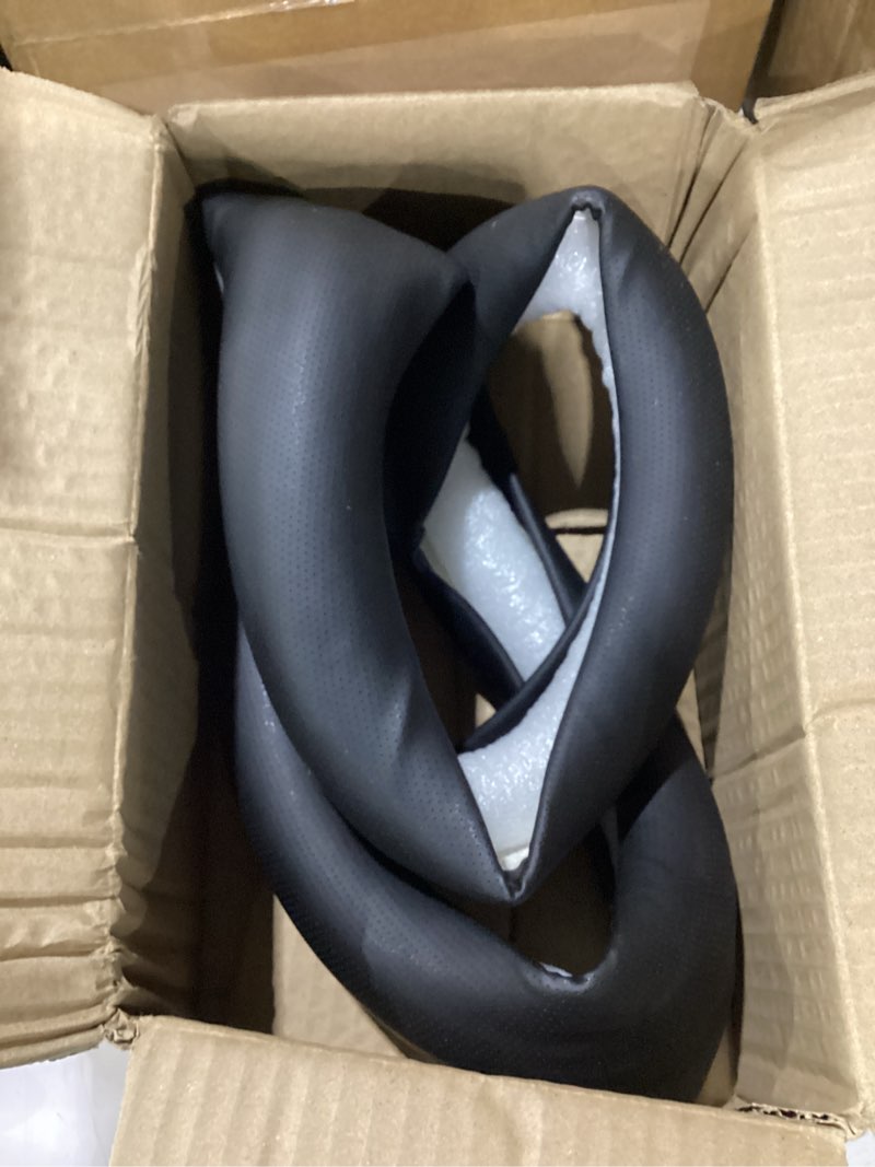 Condition photo showing Good Condition for steering wheel cover compatible with ford f-150 f-250 f-350, 15.5-16 inch car steering wheel cover with non-slip breathable (black) for ford