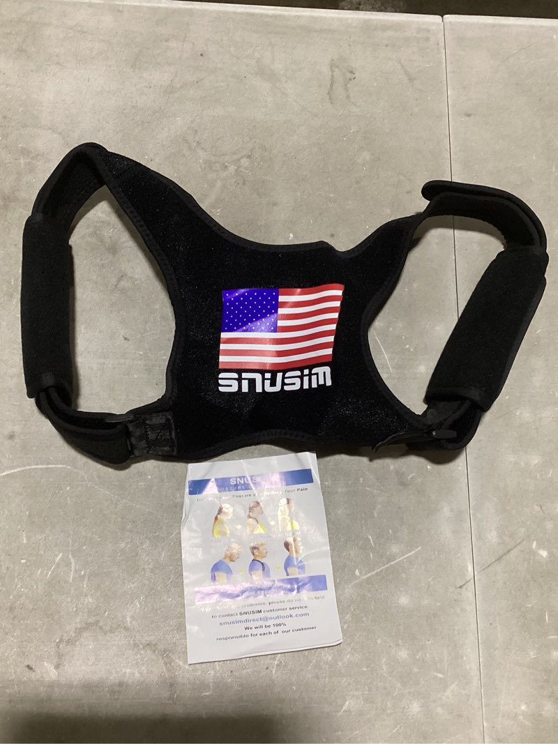 Condition photo showing Good Condition for posture corrector upper back brace neck shoulder back support brace pain relief belt for women men braces spine straightener breathable