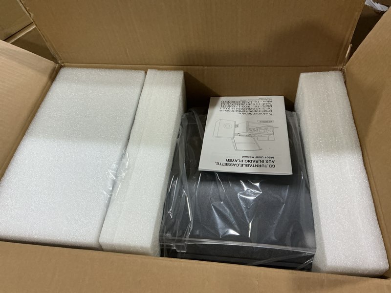 Condition photo showing Good Condition for digitnow bluetooth record player turntable with stereo speaker, lp vinyl to mp3 converter with cd, cassette, radio, aux in and usb/sd encoding, remote control, audio music player built in amplifier