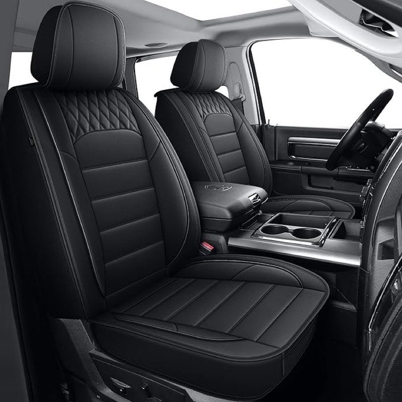 IKABEVEM Seat Covers Fit for Dodge RAM 1500 2002-2025 2026: Compatible with RAM 1500 2500 3500 Crew 