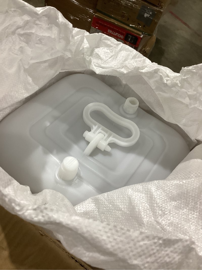 Condition photo showing Good Condition for water storage container for camping, 6.6 gallon water tank with faucet, portable first aid water storage for outdoor hiking, rv, autonomous driving tour, 17.7 x 11.8 x 11.8in