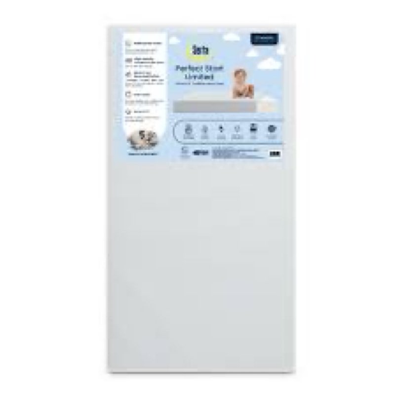 serta perfect start limited dual sided baby crib mattress and toddler mattress, breathable fiber cor