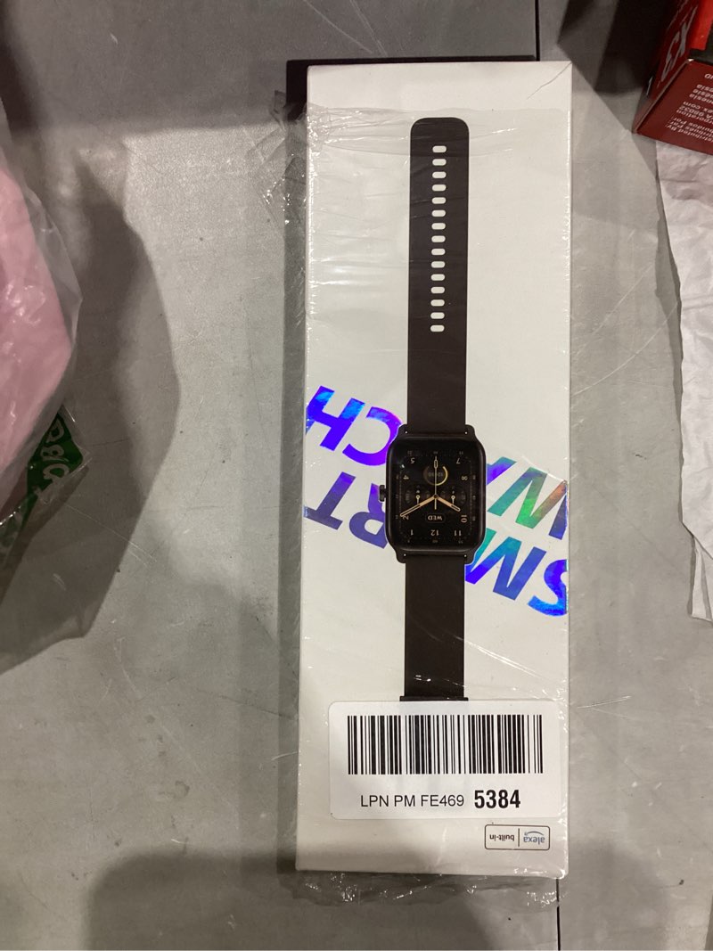 Condition photo showing New/Like New for Fitpolo Smart Watches for Men Android & iPhone, Alexa Built-in [1.8" HD Screen] IP68 Waterproof Fitness Watch with Bluetooth Call (Answer/Make), Heart Rate/Sleep/SpO2 Monitor, 105+ Sports Tracker Black