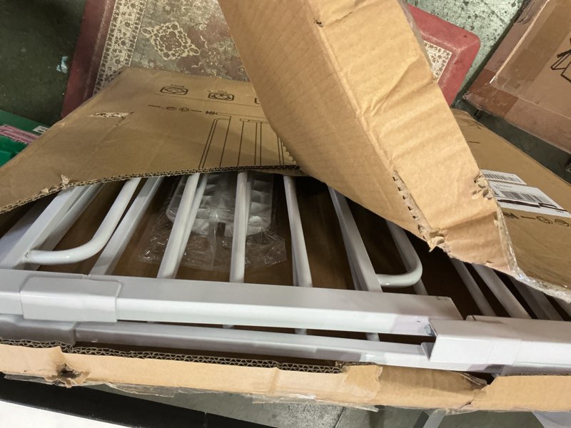 Condition photo showing Good Condition for Extra Wide Baby Gate with Door 53.4-62 Inch Pressure Mounted, Auto Close Child Baby Gates for Doorways No Drill, Walk Through Dog Gate Indoor for The House, White