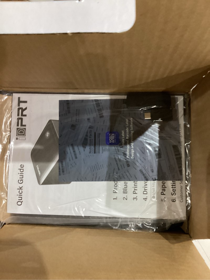 Condition photo showing New/Like New for iDPRT Desktop Label Maker Bluetooth Thermal Shipping Label Printer for Parcel Shipping, Small Businesses, Offices, and Home, Sticker Printer Supports Amazon, TikTok, Etsy, Shopify, USPS, etc