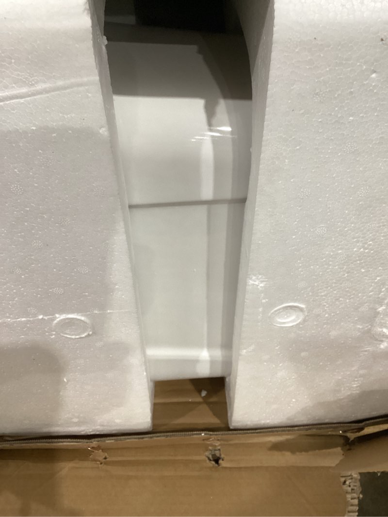 Condition photo showing Good Condition for gerber viper force elongated two-piece toilet with 12-in rough-in, ada compliant chair height, high efficiency 1.28 gpf, soft-close seat and install kit with wax ring included, white, grs48352 white elongated