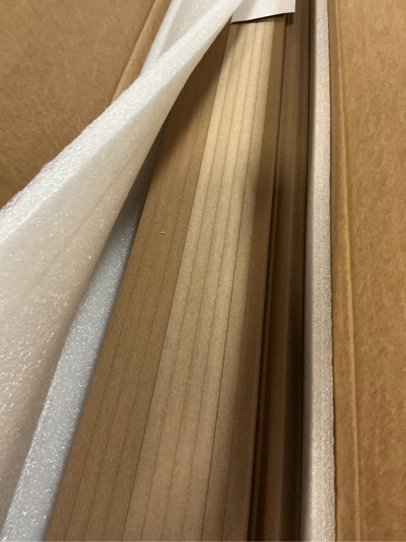 Condition photo showing Good Condition for Art3d Premade Board and Batten Paintable Wainscoting Kit, MDF Accent Wall Panel for Kitchen Bedroom Living Room Home Decor Covers 94.5 x 54 in. Molding Trim Slat with Edge Strip 94.5 x 54 Inch Log Color