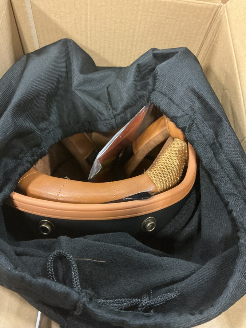 Condition photo showing Good Condition for triangle 3/4 motorcycle helmet,retro open face adults helmets with visor,half face moped helmet for men & women,dot approved helmets for cruiser scooter(xxl) xx-large matte black