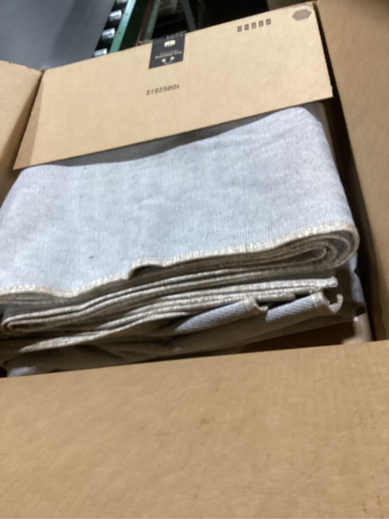 Condition photo showing As Is for PURRUGS Vintage Farmhouse Boho Large Area Rug 8x10 ft, Non-Slip Machine Washable Rug, Accent Oriental Rug for Living Room, Dining Room, Bedroom, Entryway and Kitchen, Taupe/Vanilla Taupe/Vanilla 8' x 10'