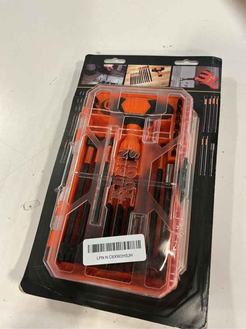 Condition photo showing Good Condition for klein tools 33804 proflex impact-rated interchangeable ratcheting t-handle set, torsion zone, magnetic bit holder, sae, metric, torx (pack of 1)