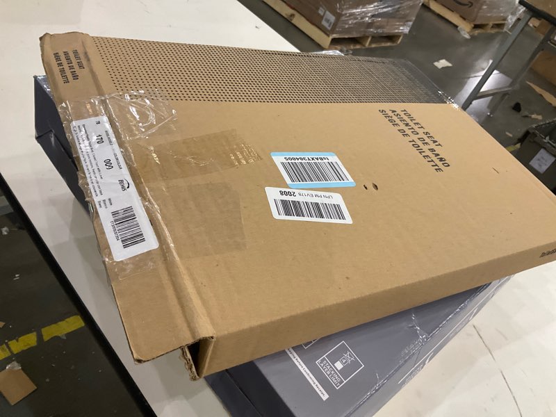 Condition photo showing As Is for Bemis 170 Durable Plastic Toilet Seat, Elongated, White