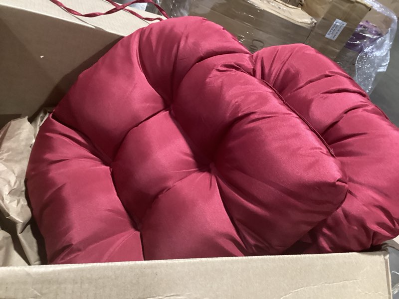 Condition photo showing Good Condition for chair cushions outdoor premium tufted patio seat cushion no slip dining chair pads for kitchen decor or patio 2 piece set 19 * 19in,burgundy burgundy 19*19in