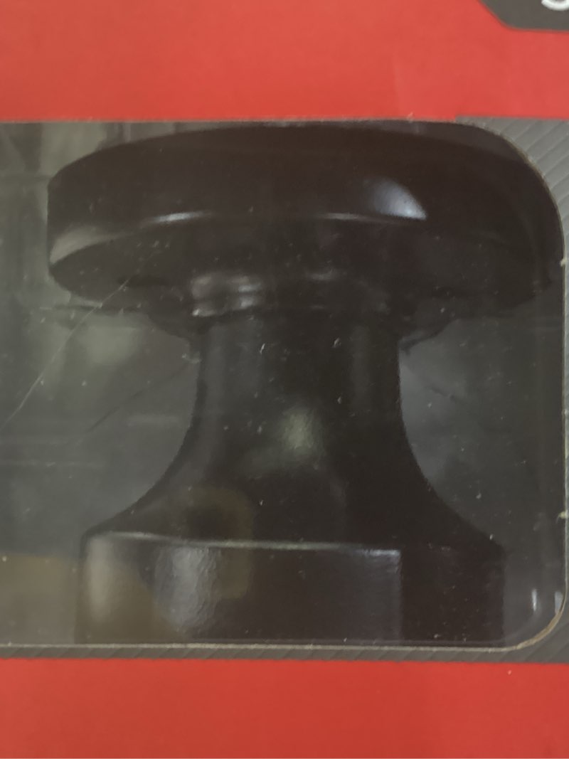 Condition photo showing Good Condition for kwikset pismo round rose matte black knob door combo pack featuring smartkey security