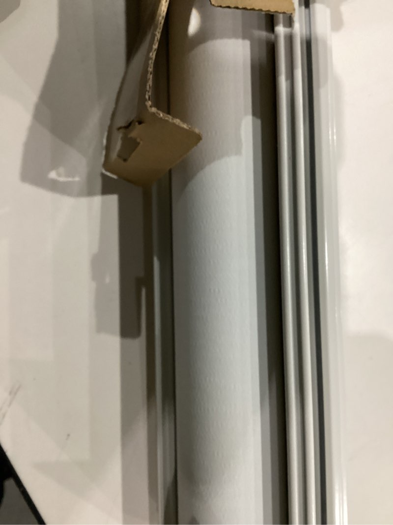 Condition photo showing Good Condition for ChrisDowa Cordless Blackout Roller Shades for Windows, Striped Free-Stop Window Blinds with Privacy, Thermal Insulated Window Shades for Home, Office and Door. White, 20" W x 72" H 20"W x 72"H White