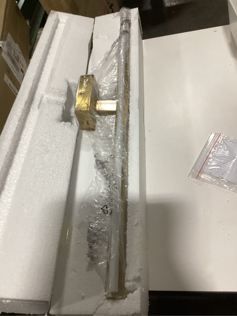 Condition photo showing Good Condition for Gold Bathroom Light Fixtures 32 inch Modern Brushed Gold Vanity Light Bar for Bathroom 24W Dimmable 5CCT LED Vanity Lighting Fixture Over Mirror Gold 32INCH