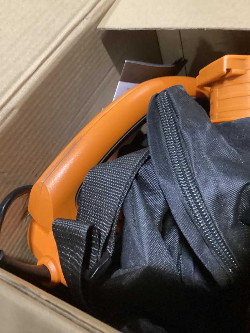 Condition photo showing Good Condition for WORX WG509 12 Amp Trivac, 3 in 1 Electric Leaf Blower, Leaf Vacuum & Leaf Mulcher for Lawn Care 350CFM Blower/Vac/Mulcher