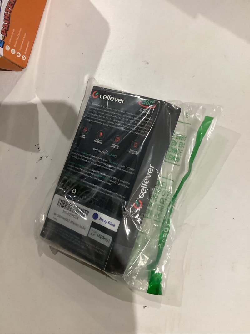 Condition photo showing New/Like New for CellEver Heavy-Duty Silicone Case for iPhone 16 [Camera Protection] [Anti-Oil Coating] Military Drop Protection, Soft Scratch-Free Interior, Navy Blue Navy Blue iPhone 16
