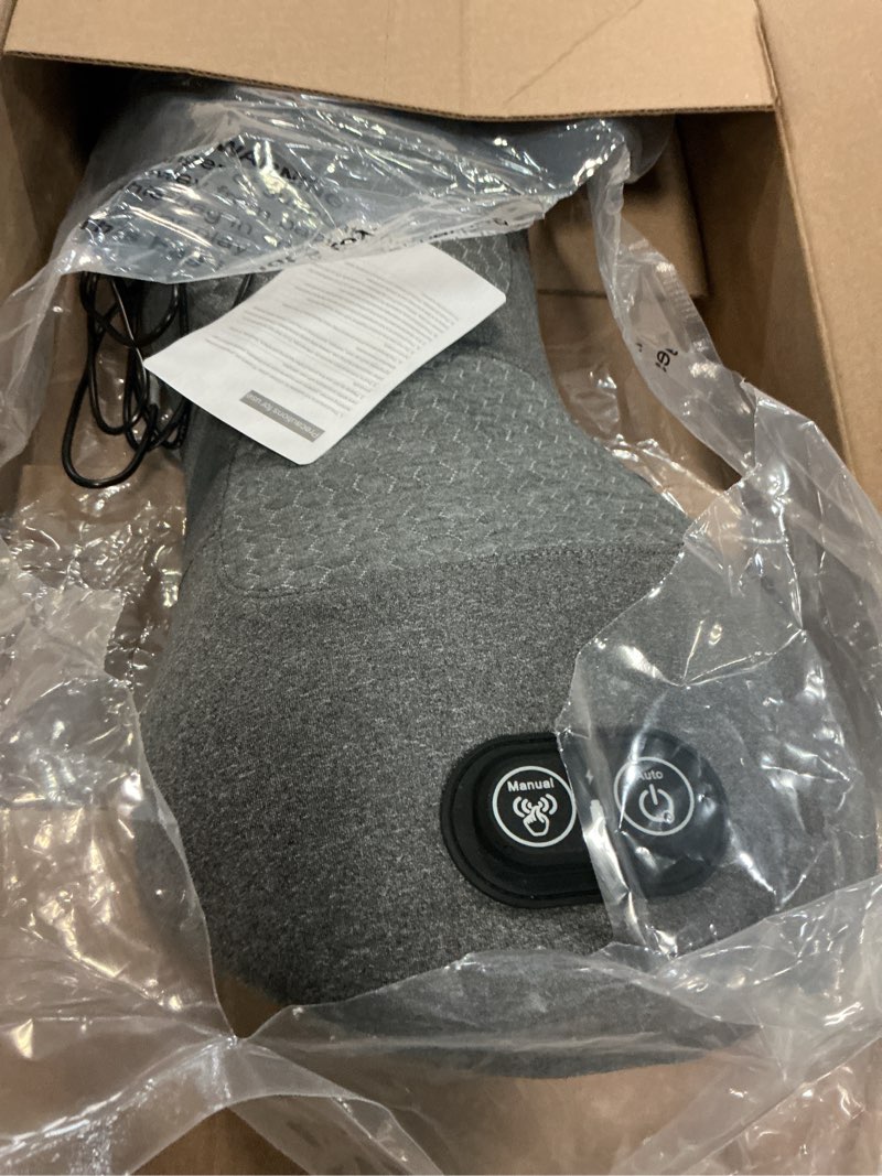 Condition photo showing Good Condition for 3 in 1 electric massage lumbar pillow, equipped with heating, vibration, and traction functions spine triple fusion back massager, back massager for pain relief deep tissue