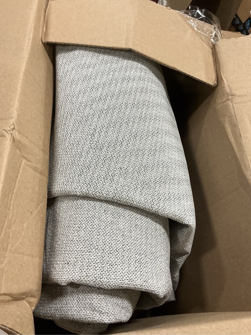 Condition photo showing As Is for (Similar item) Rugcomf Area Rug 5x7 Washable Rug Boho Soft Abstract Pattern Non-Slip Faux Wool Vintage Rug for Living Room, Bedroom Rug, Farmhouse, Dining Room, Kids Playroom, Grey and Black