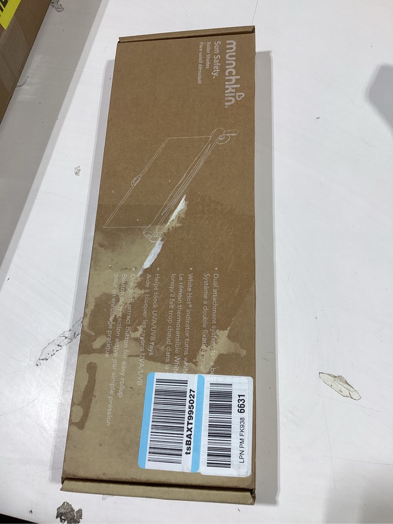 Condition photo showing Good Condition for munchkin brica sun safety car window shade with heat alert, helps block uva/uvb rays, 2 pack, black car window roller shade