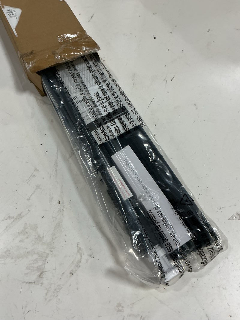 Condition photo showing Good Condition for unishades no drill blinds for windows 1" vinyl l-shaped slats cordless mini blinds for home, for window size 25" w × 48" h black black 25" w × 48" h