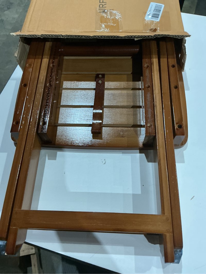 Condition photo showing Good Condition for urforestic portable shower bench, bamboo folding shower stool, fully assembled, supports up to 500 lbs