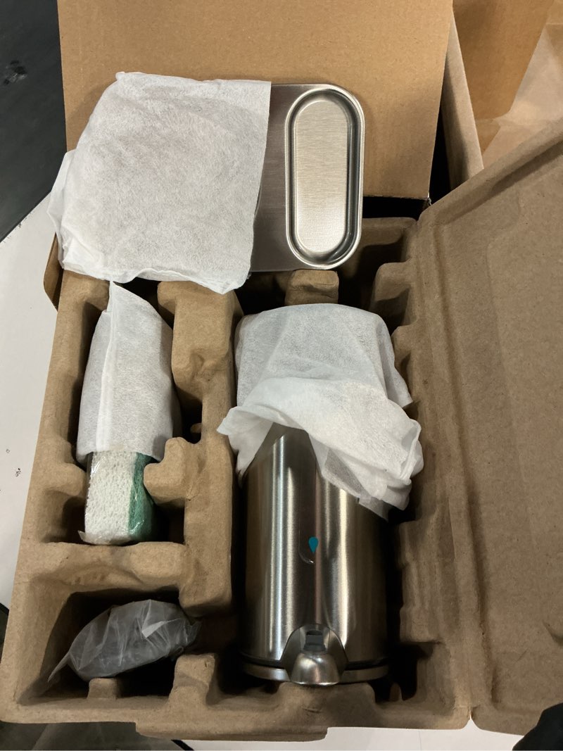 Condition photo showing Good Condition for 14 oz. liquid sensor pump with caddy, high-grade brushed stainless steel