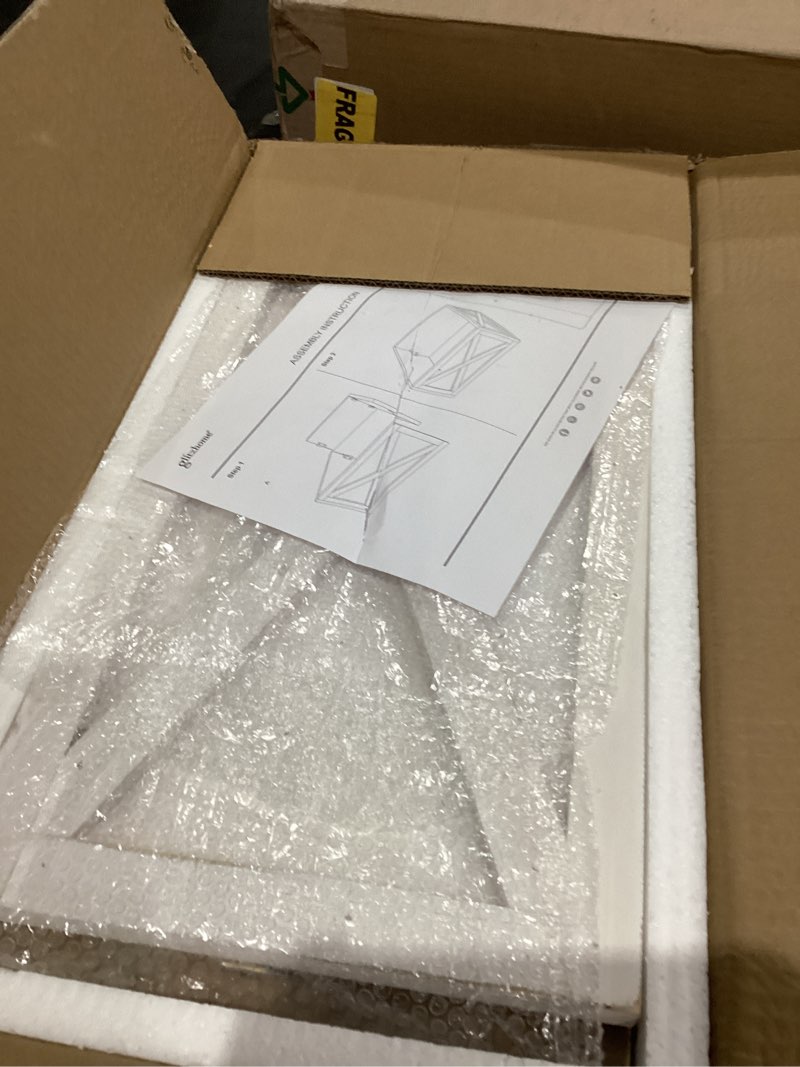 Condition photo showing Good Condition for Glitzhome Christmas Tree Collar, Christmas Tree Base Cover, 22" L Washed White Wooden Tree Collars for Artificial Trees Decorative Tree Stand Cover Christmas Tree Skirt Collar