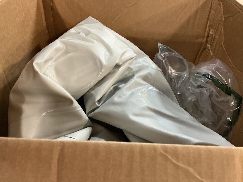 Condition photo showing As Is for Air Mattress Queen with Built in Pump, Portable Air Bed for Camping & Guest, Antileak Blow Up Mattress with Soft Flocked Top, Foldable Queen Air Mattress with Built in Pump
