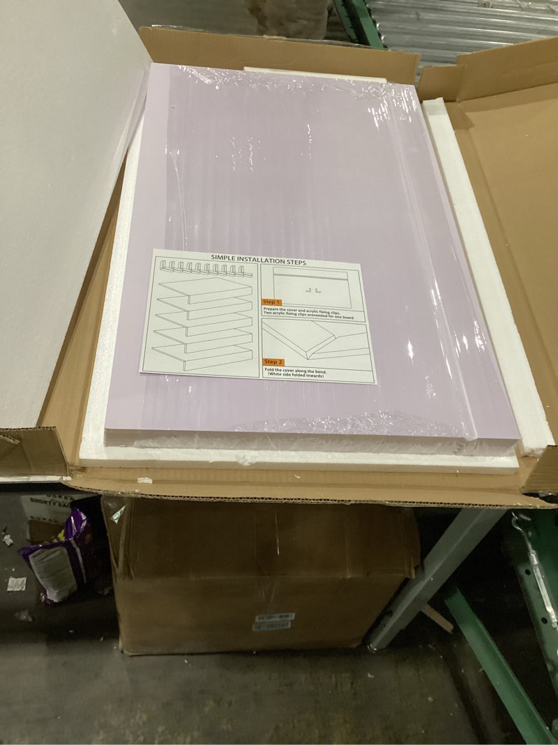 Condition photo showing New/Like New for Wire Rack Covers for Shelves, 30 * 16 inch Wires Shelf Ccover, Shelfs Covers for Wire Shelving, Easy to Cut Install Wires Shelf 0.31-inch Thick Moisture Durable Shelfs Liner for Kitchen, Pantry White White 30W x 16D