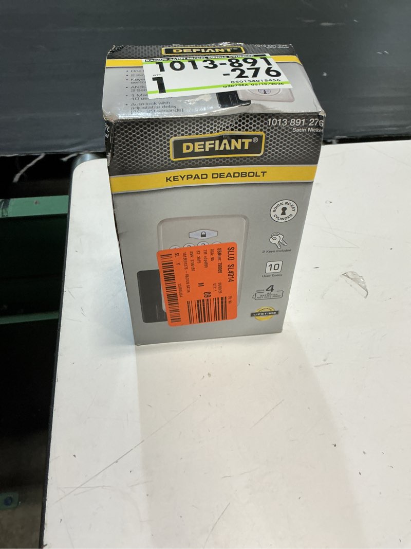Condition photo showing Good Condition for radius satin nickel single cylinder keypad deadbolt