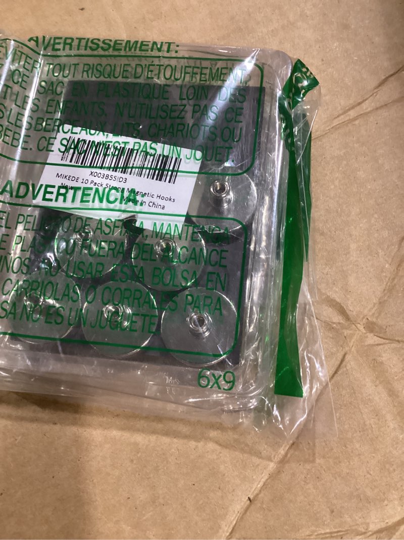 Condition photo showing Good Condition for MIKEDE Magnetic Hooks, 80 Lbs Heavy Duty Earth Magnets with Hooks for Cruise Cabin, 10 Pcs Strong Cruise Magnetic Hooks for Hanging, Metal Magnetic Hanger for Grill, Fridge, Kitchen