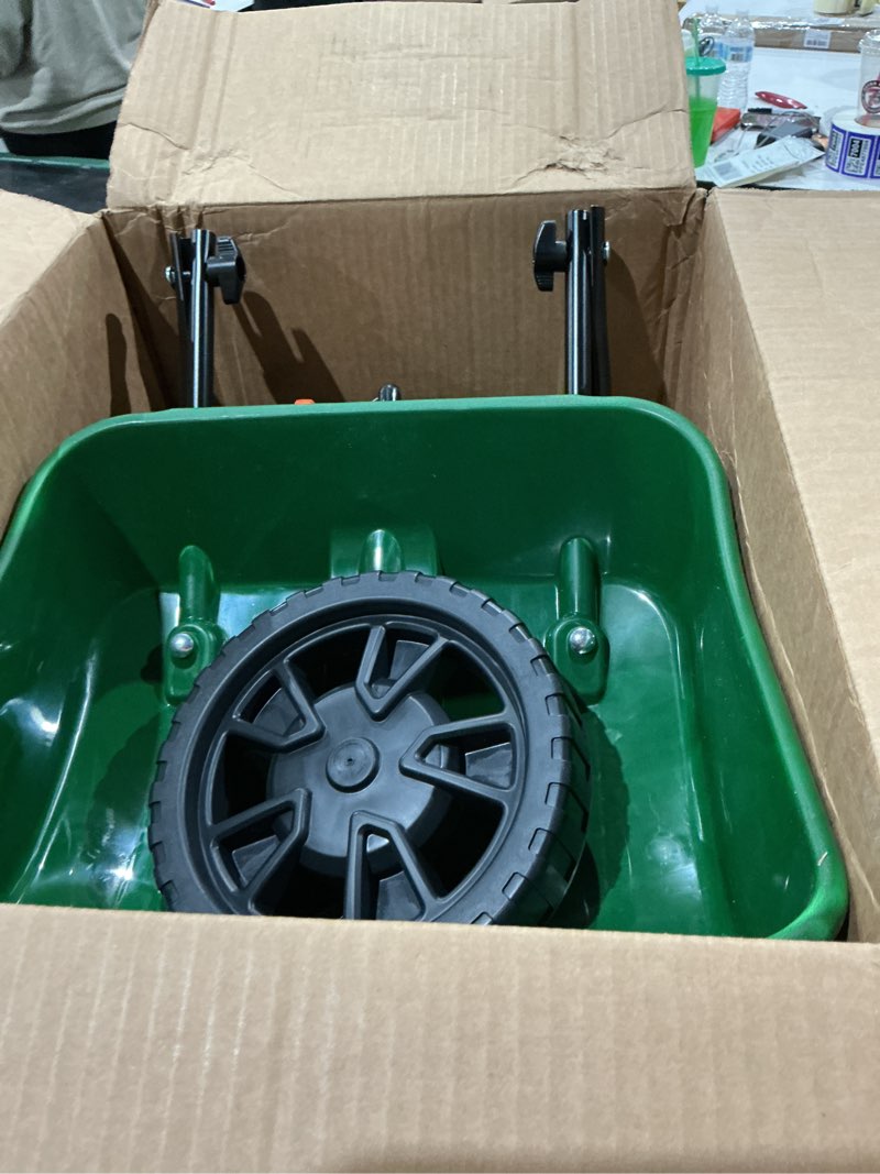 Condition photo showing As Is for scotts turf builder edgeguard mini broadcast spreader