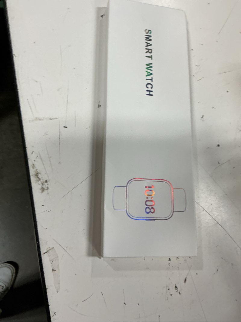 Condition photo showing New/Like New for smart watches for women men, for android & iphone, alexa built-in, 1.8" touch screen smartwatch with heart rate/spo2/sleep/stress monitor , ip68 waterproof fitness tracker, 101+ sports modes, 2 bands white