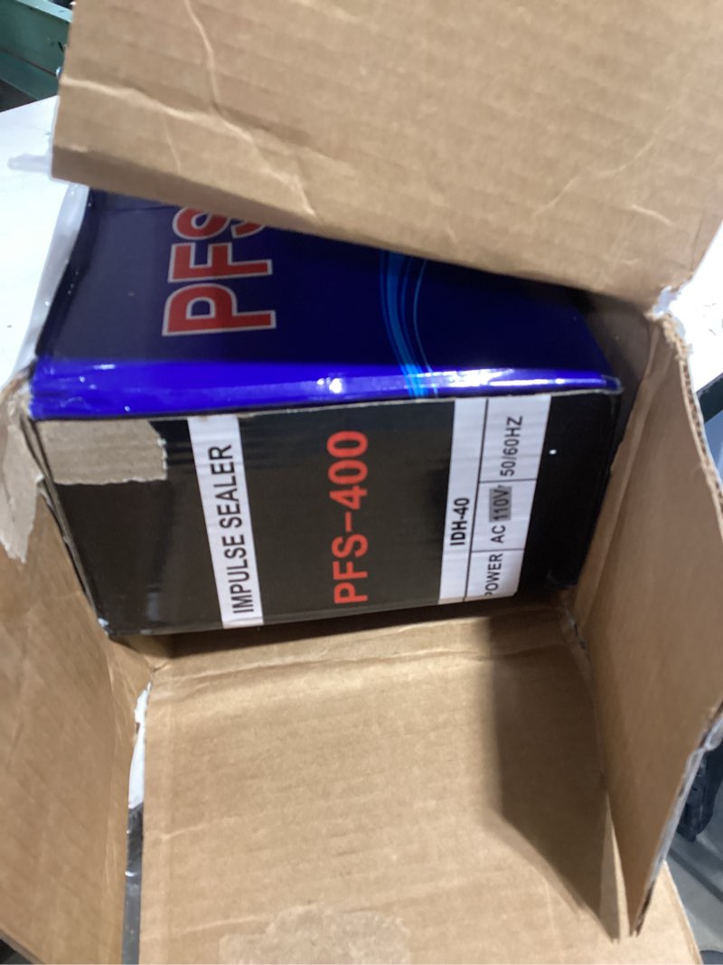 Condition photo showing New/Like New for Impulse Sealer 16 inch Heat Sealer for Plastic Bags, Metal Plastic Bag Sealer Heat Seal, Mylar Bag Sealer, Manual Poly Bag Hot Seal Sealing Machine with 4 Repair Kit(2 Cutting Lines Included) Blue 16"-3mm 16inch-3mm Sealing Width Blue