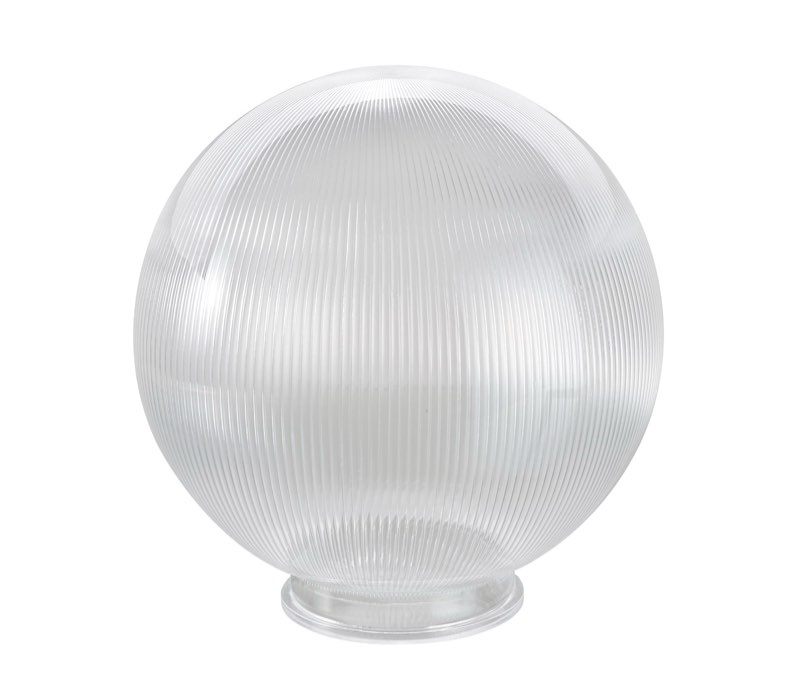 (Similar to the image)(Unknown size)Aspen Creative 28002-75-41, 8\\\" Clear Prismatic Acrylic Replacement Lamp Post Globe with 3-7/8\\\" Neck