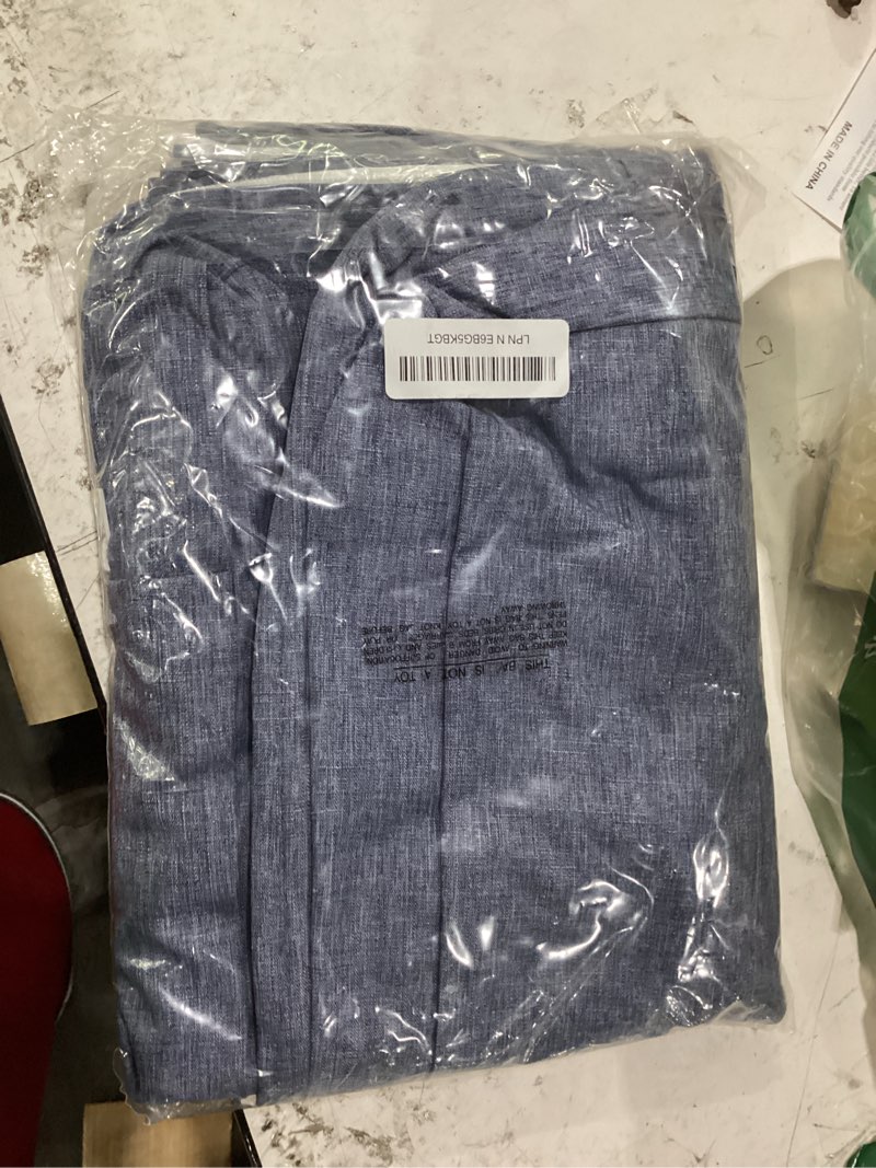 Condition photo showing New/Like New for patio seat cushion covers,washable slip covers replacement,waterproof outdoor furniture chair cushion pillow seat cover for couch,garden,sofa,denim blue,24"×22"×4"(4 covers only) denim blue 24"×22"×4"thick(4covers)