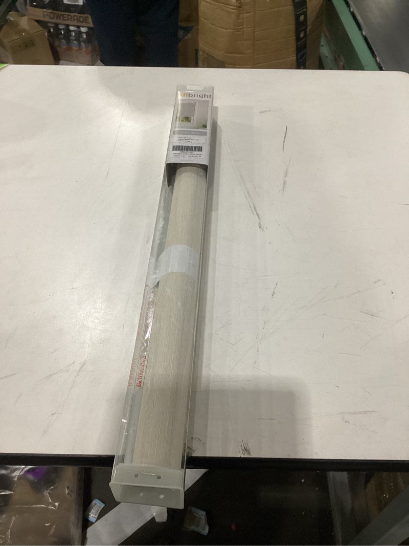 Condition photo showing New/Like New for ALLBRIGHT Thermal Insulated Fabric 100% Blackout UV Protection Striped Jacquard Roller Shades for Windows,Easy to Install (Beige, 20'') Beige 20"W x 72"H