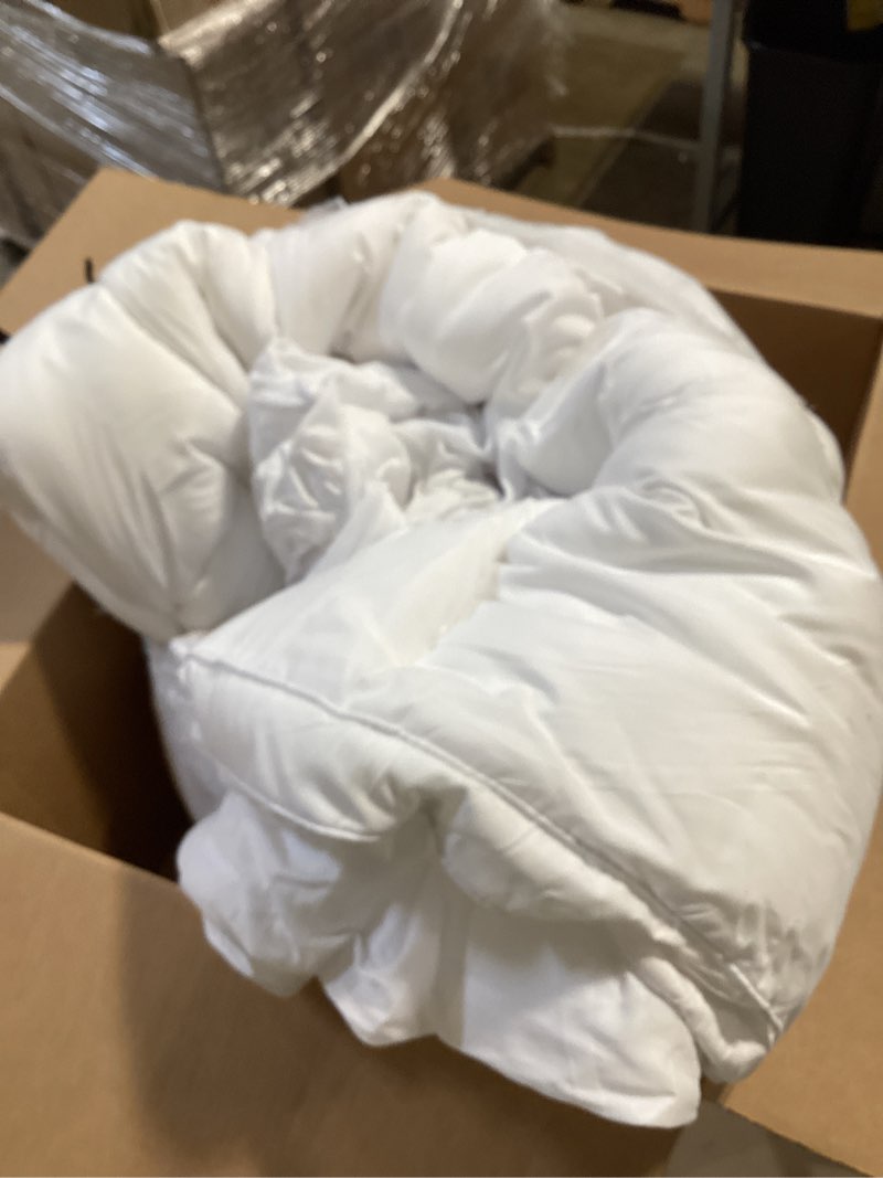 Condition photo showing As Is for dual layer memory foam mattress topper, fluffy soft pillow top mattress pad cover and 2 inch gel memory foam for back pain relief, breathable, cooling