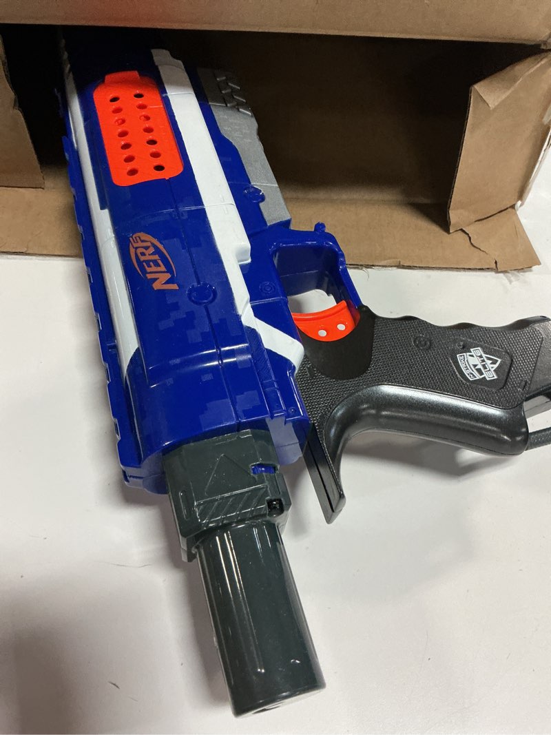 Condition photo showing As Is for NERF Rampage N-Strike Elite Toy Blaster with 25 Dart Drum Slam Fire for Kids, Teens, & Adults (Amazon Exclusive)