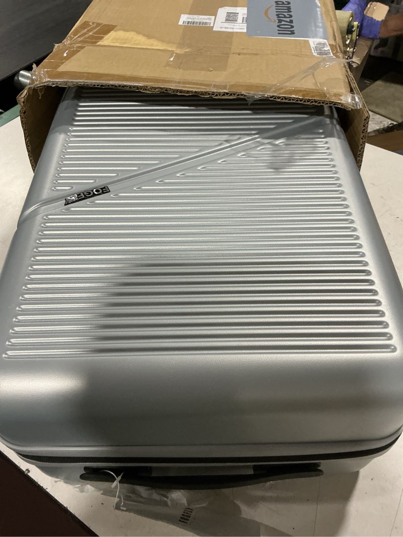 Condition photo showing Good Condition for carry on luggage airline approved 20 inch hardside suitcase with spinner wheels, lightweight pc rolling luggage with tsa lock & usb charging port for travel grey