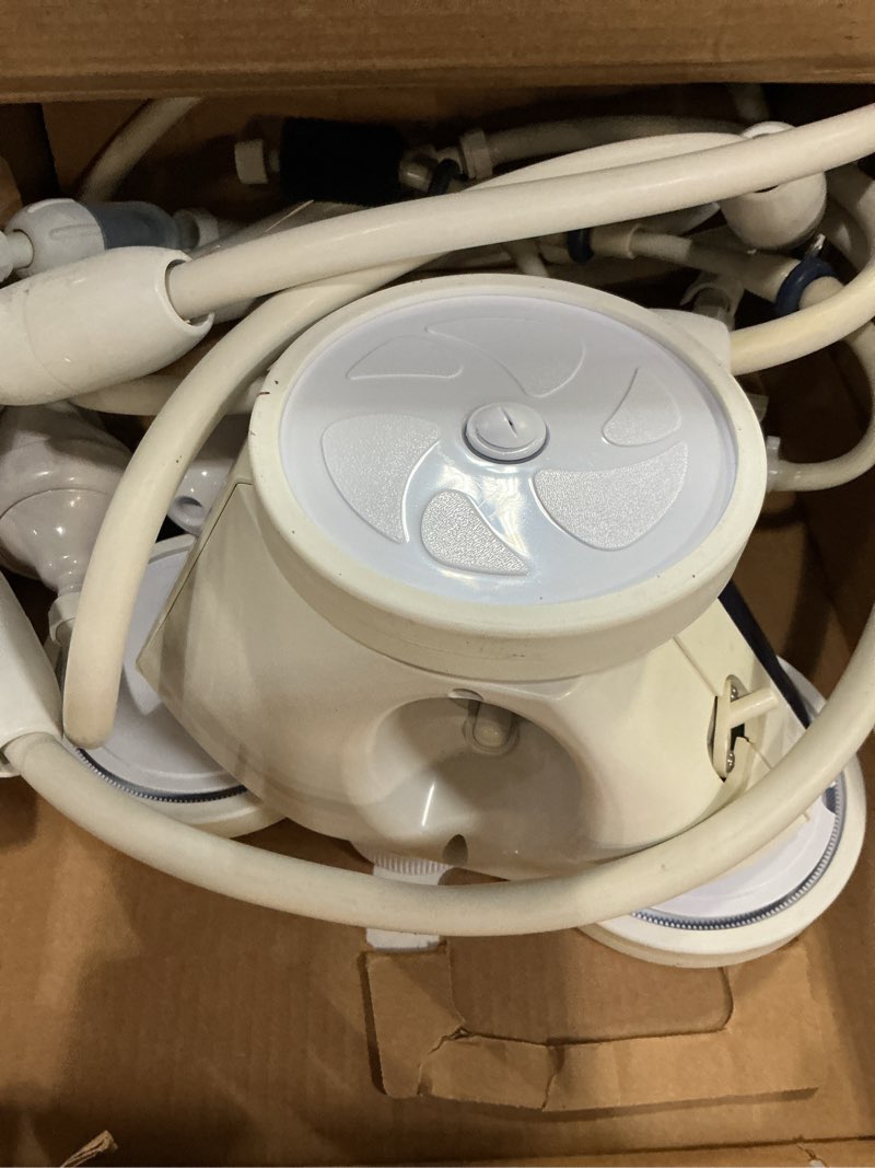 Condition photo showing As Is for polaris vac-sweep 280 pressure-side in-ground pool cleaner, double venturi jet powered, 31ft of hose with an all purpose debris bag
